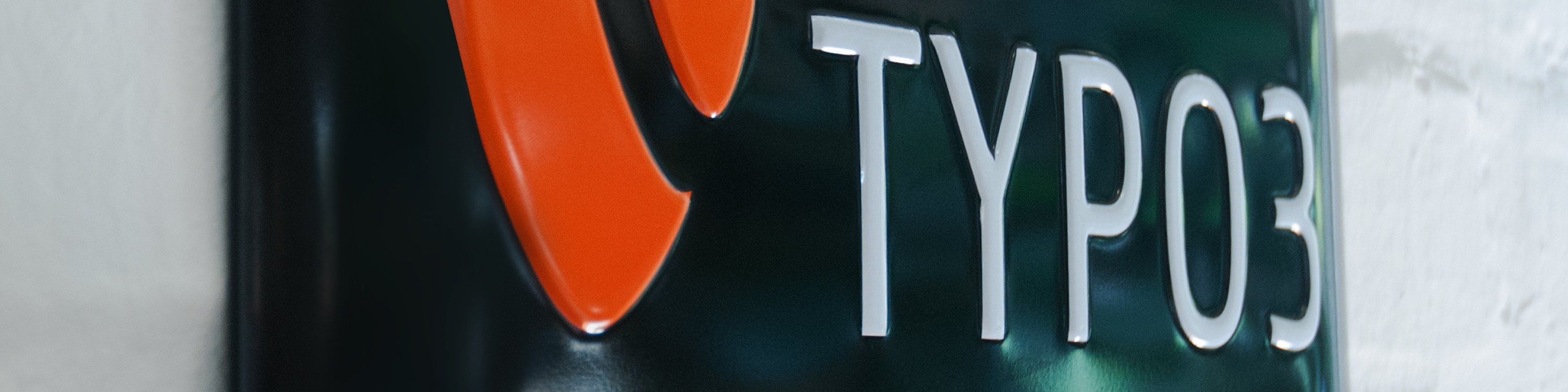 TYPO3 Wand-Schild
