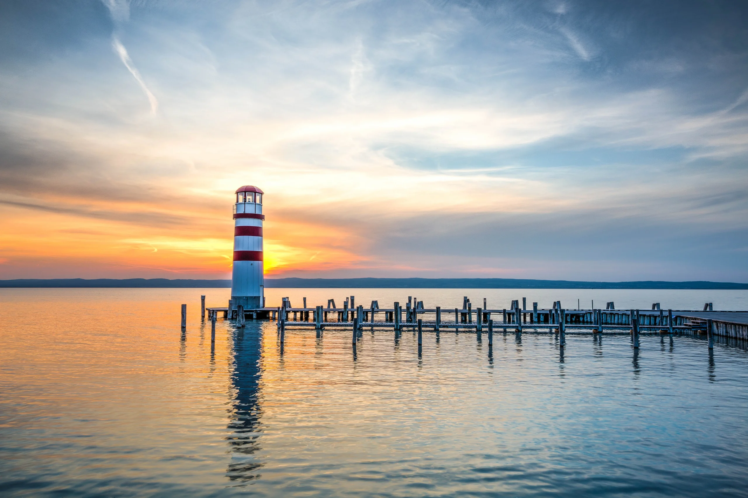 Leuchtturm Sonnenuntergang