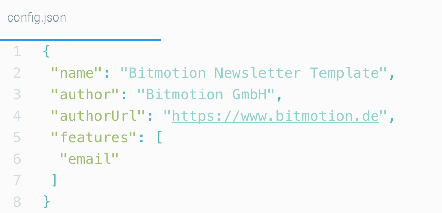 Individuelle Mautic Templates mit config.json